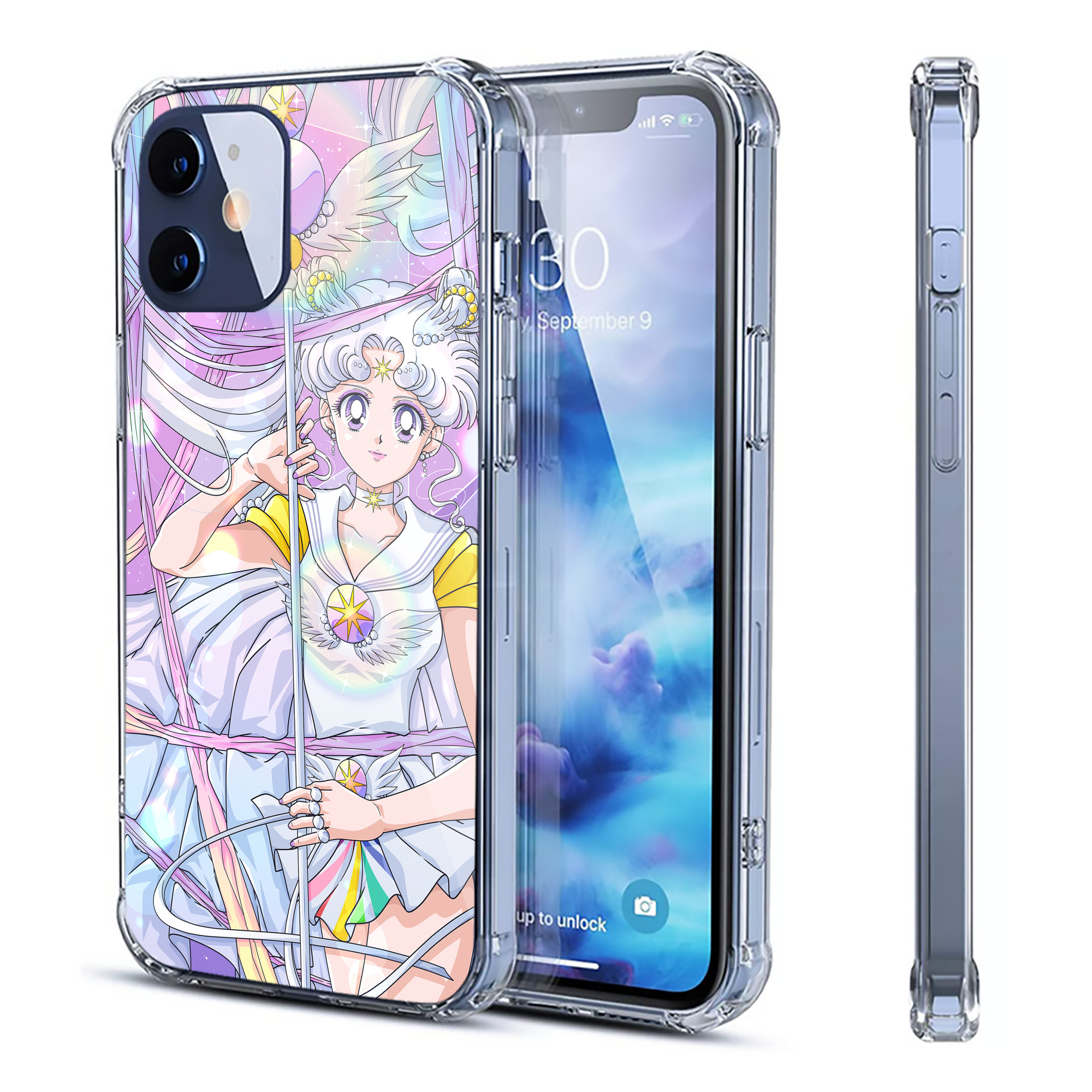 （画像用） 美少女戦士セーラームーン Sailor Moon 【iPhone 12シリーズ対応】透明スマホケース（クリアソフトケース）